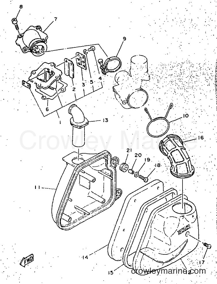 Yamaha Motors YN50 (5AD6) [010] - INTAKE