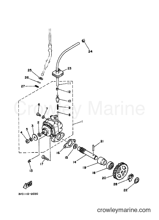 1994 Dirt Bike RT180E - RT180E (4BN3) [010] - OIL PUMP