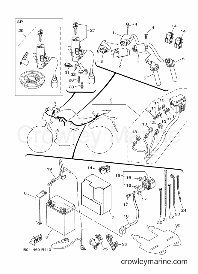 2016 Street Bike MTN250 - MTN250 (B041) [010] - ELECTRICAL 1
