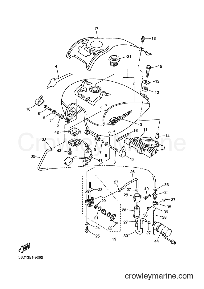 1999 Cruiser XVZ13TF - XVZ13TF (5JC1) [080] - FUEL TANK