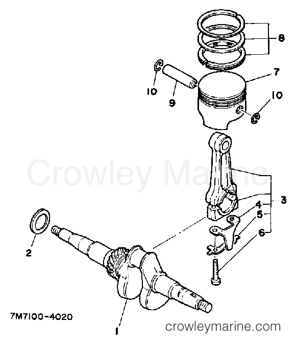 Yamaha Motors YP30NT - CRANKSHAFT - PISTON