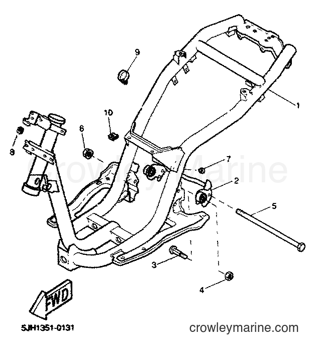 2001 Scooter EW50 - EW50 (5LH3) [010] - FRAME