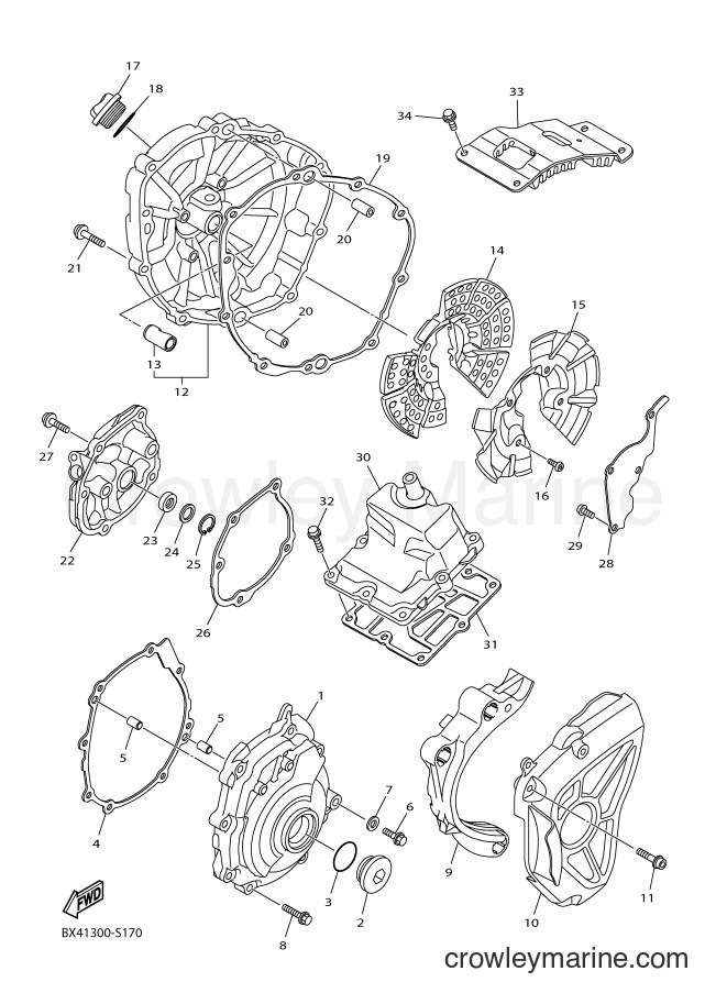 Yamaha Motors YZF-R1M (2KSM) [060] - CRANKCASE COVER 1
