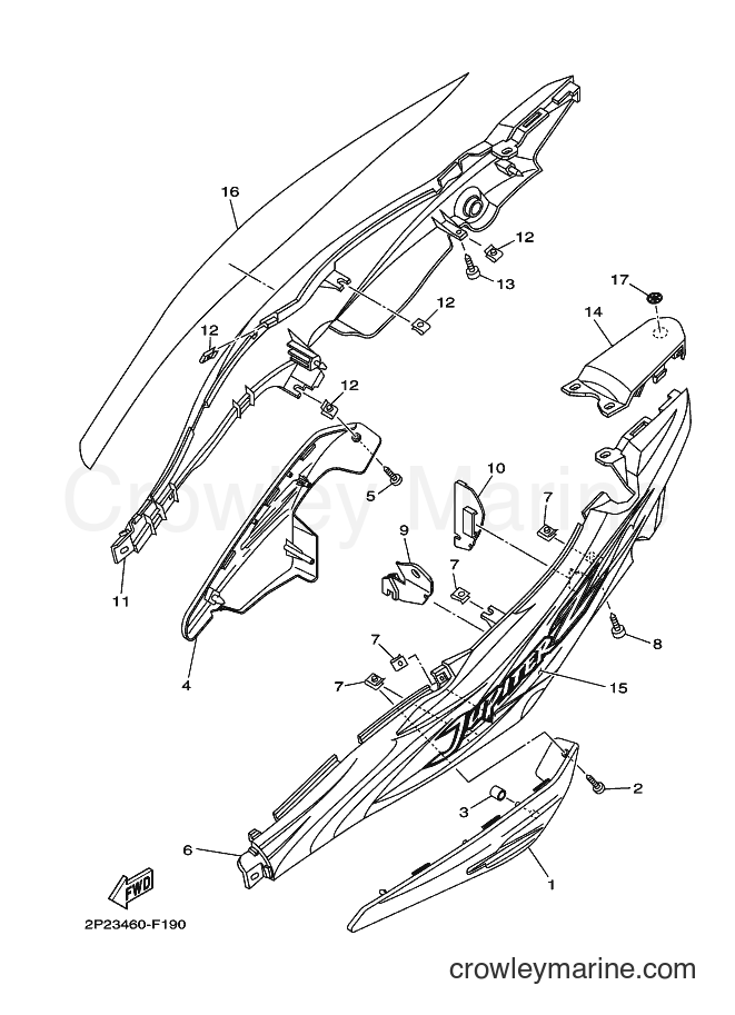 2007 Scooter T110SEC - T110SEC (2P24) [010] - SIDE COVER