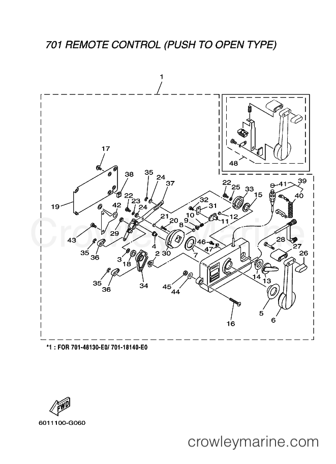 Yamaha Motors RIGGING REMOCON-2011 (601R) [010] - REMOTE CONTROL ASSY 2