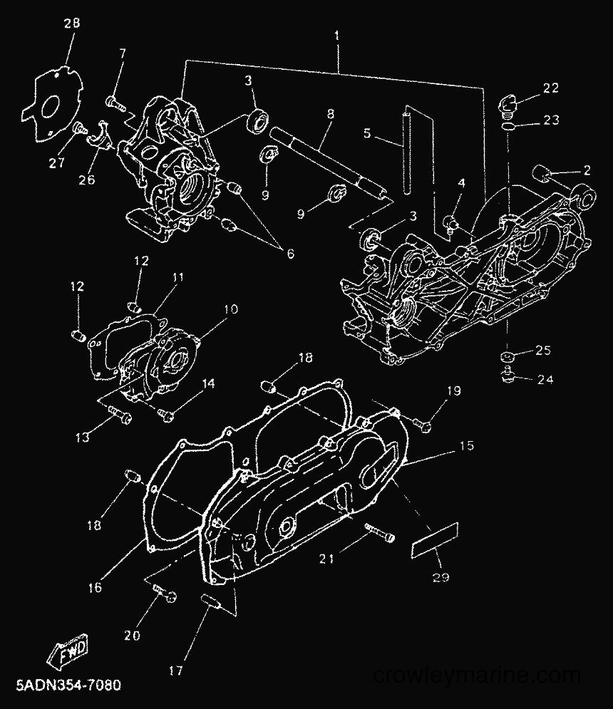 Yamaha Motors YN50 (5BV5) [010] - CRANKCASE