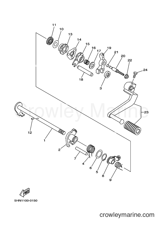 2000 Dirt Bike TTR90 - TTR90 (5HN3) [090] - SHIFT SHAFT
