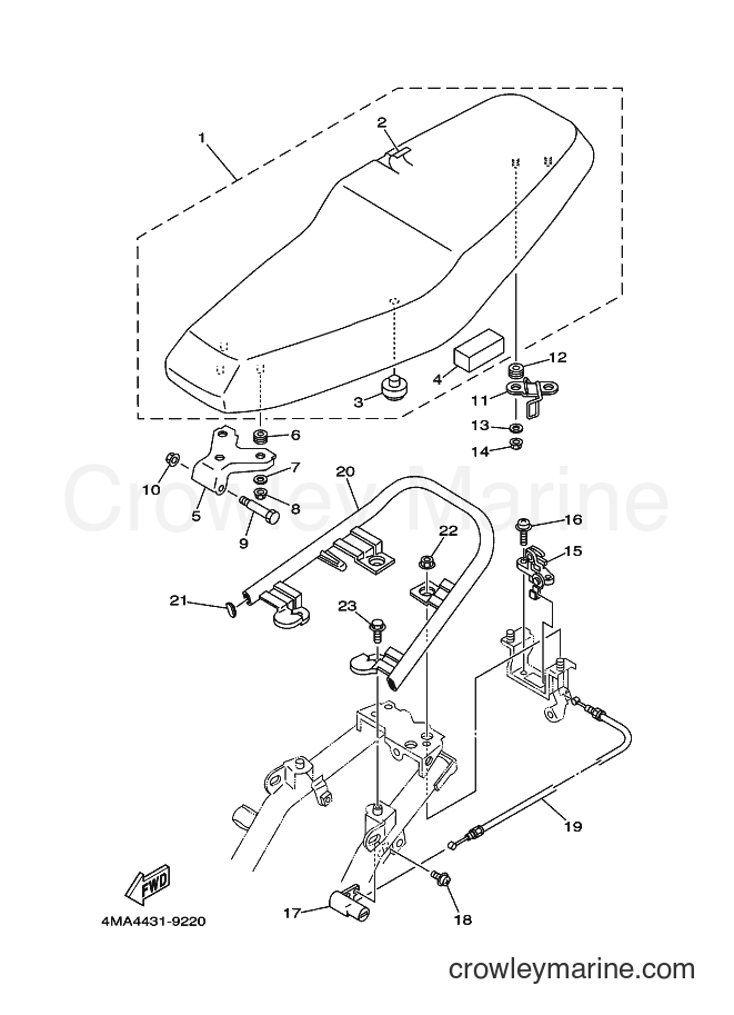 Yamaha Motors V120JR-S (4MA4) [010] - SEAT