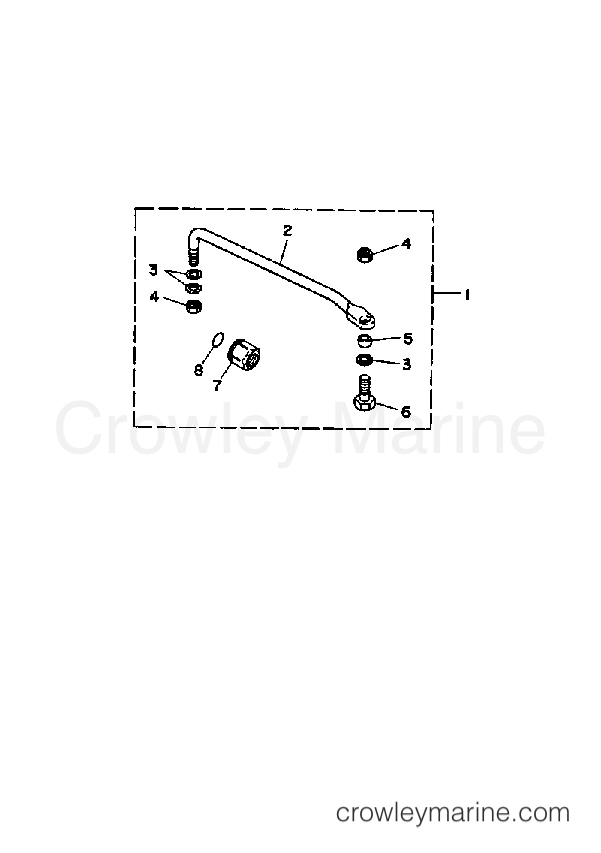 Yamaha Motors 30ESF - STEERING GUIDE ATTACHMENT