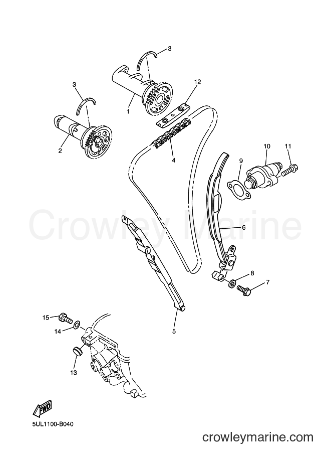 2003 Dirt Bike YZ250F - YZ250F (5UL2) [090] - CAMSHAFT & CHAIN