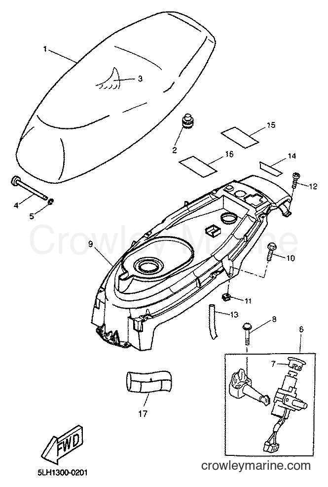 2001 Scooter EW50 - EW50 (5LH3) [030] - SEAT