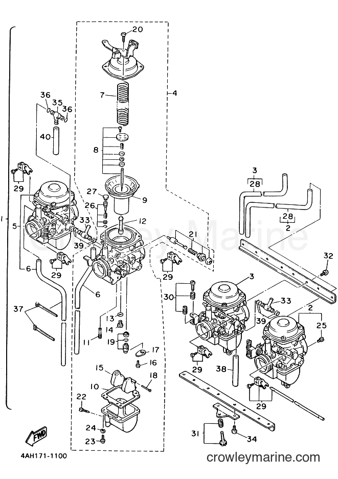 Yamaha Motors FJ1200A (4CR6) [010] - CARBURETOR
