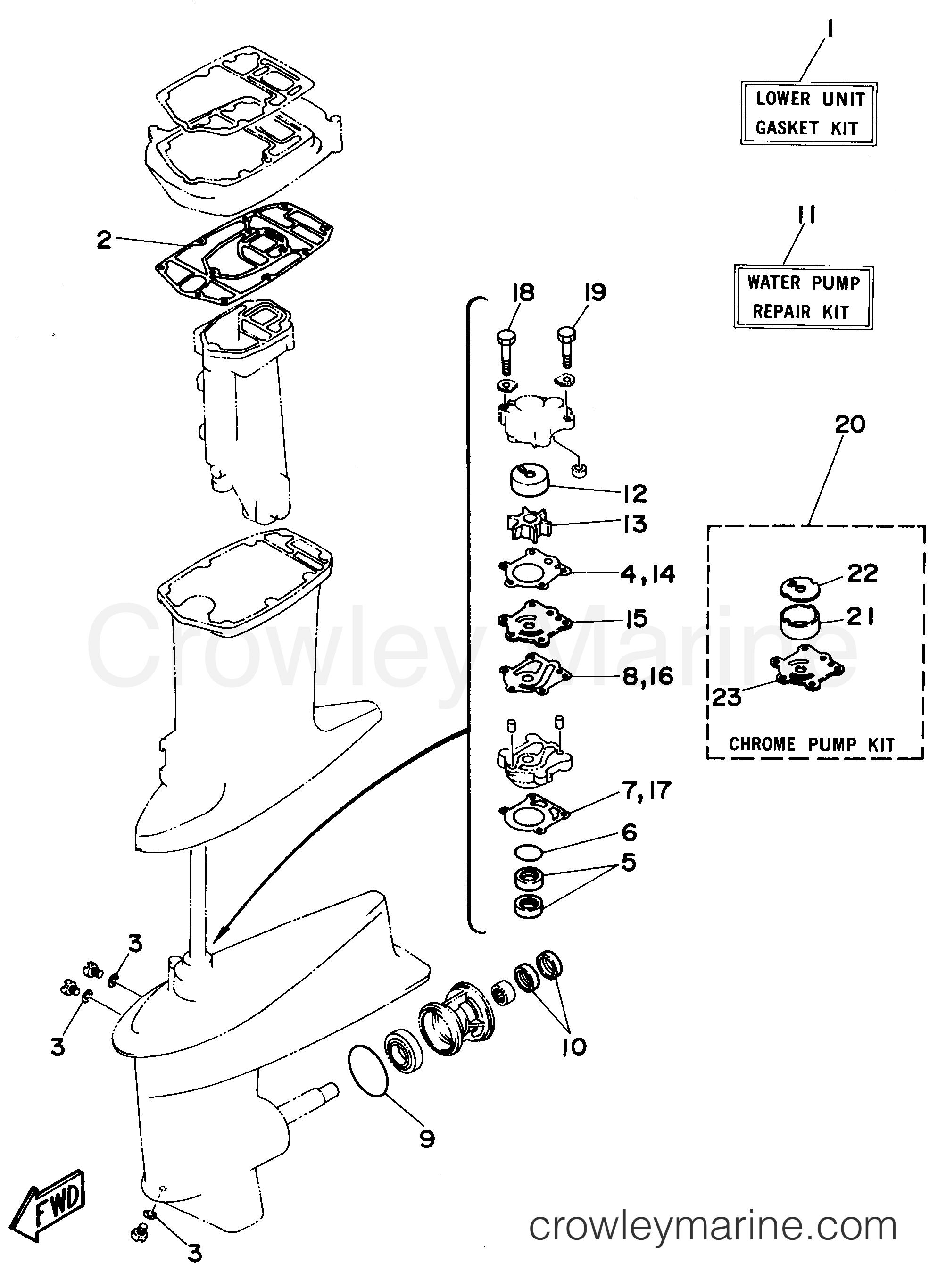 Yamaha Motors 30MSHT - REPAIR KIT 2