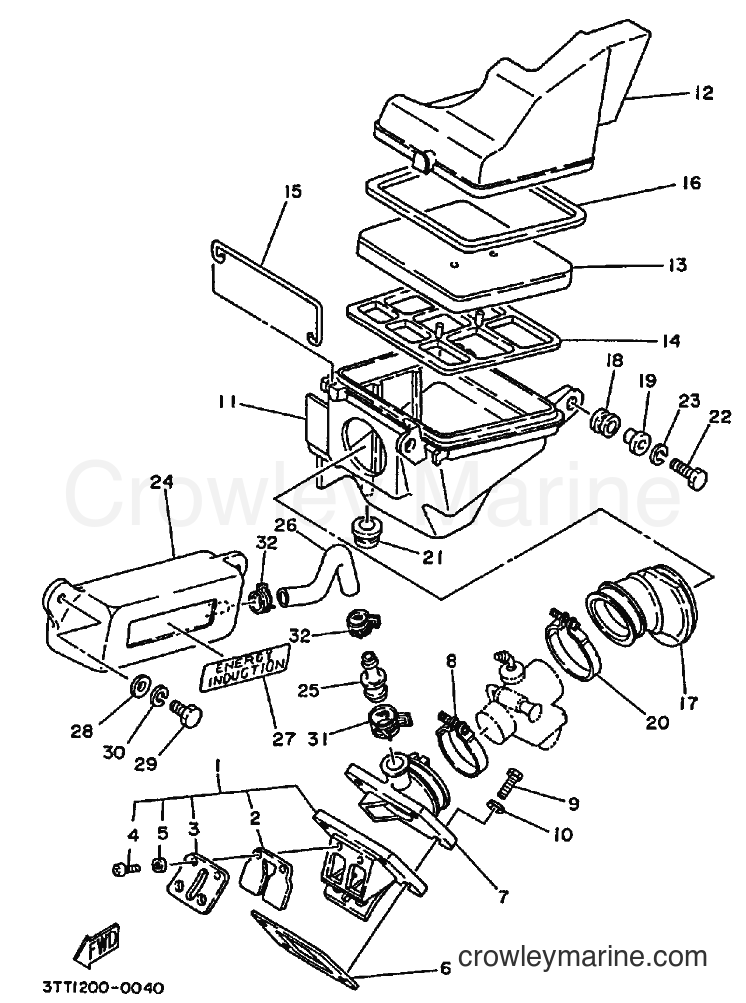 1991 Dirt Bike DT175 - DT175 (3FJ4) [010] - INTAKE