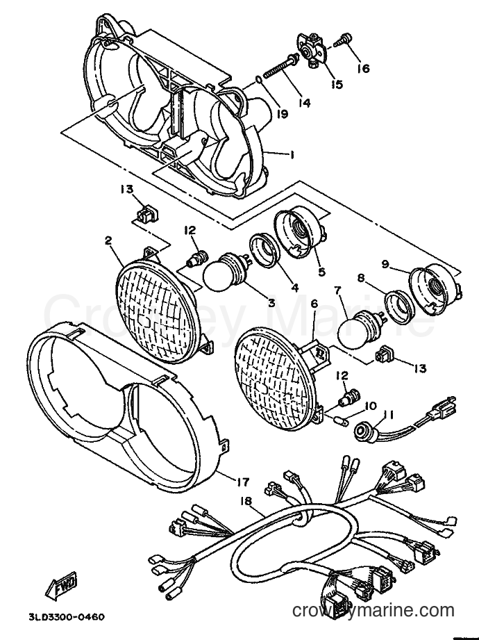 1992 Dirt Bike XTZ750 - XTZ750 (3LD5) [999] - ALTERNATE FOR HEADLIGHT