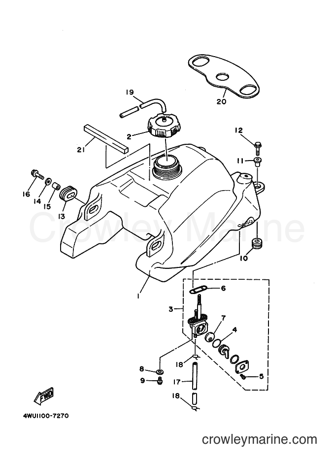 1999 ATV YFM350FWB - YFM350FWB (5FT3) [010] - FUEL TANK