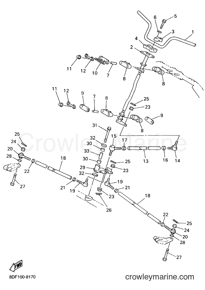 Yamaha Motors SRX700S (8DW1) [030] - STEERING