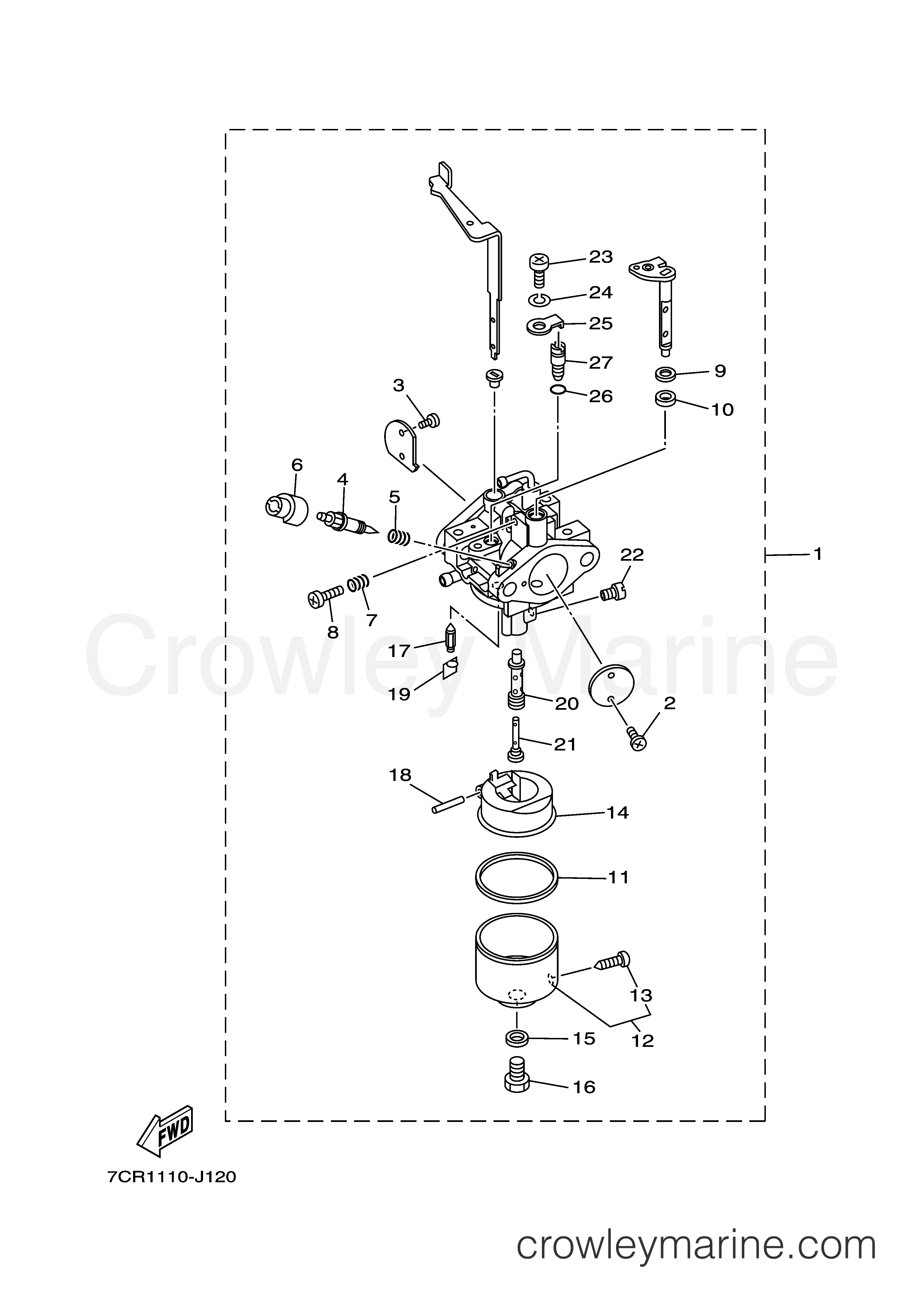 Yamaha Motors MZ300K2UCA - CARBURETOR