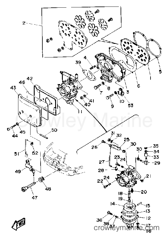 Yamaha Motors CV25EMLD - INTAKE CARBURETOR