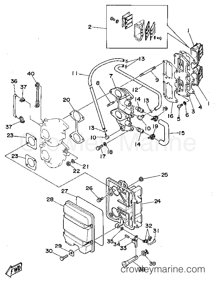 Yamaha Motors C40ELRT - INTAKE