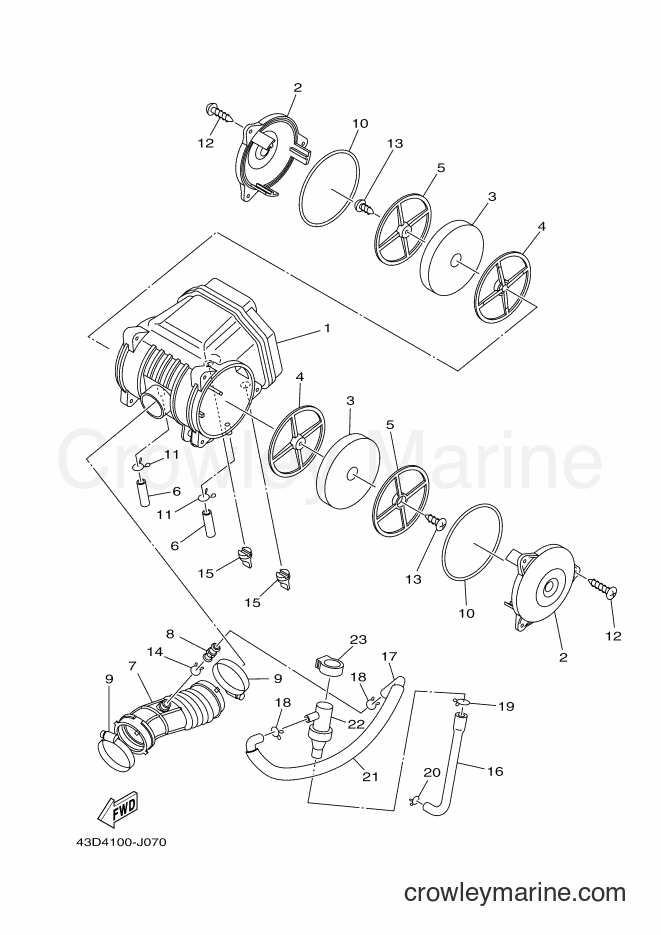 Yamaha Motors YFM90R (43D9) [010] - INTAKE