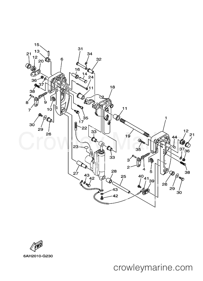 Yamaha Motors F15CMH (6AG6) [400] - BRACKET 2