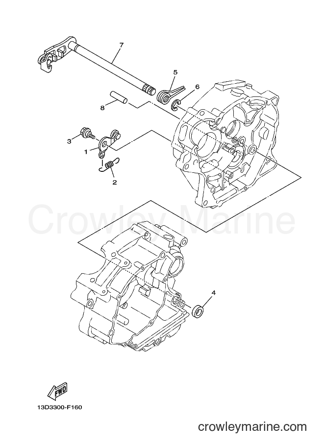 2007 Dirt Bike XT125X - XT125X (13D4) [010] - SHIFT SHAFT