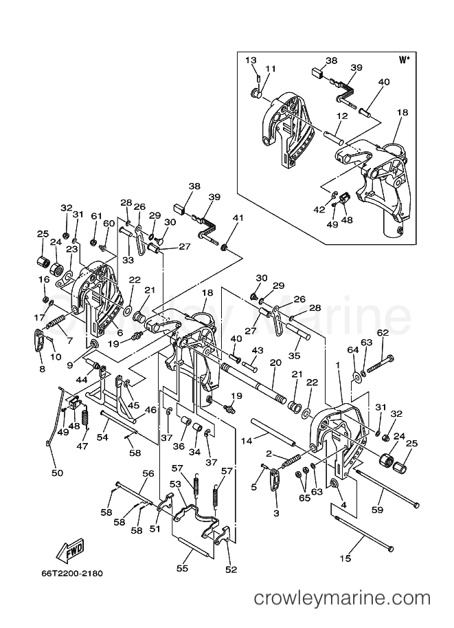 Yamaha Motors E40X (66T2) [430] - BRACKET 1