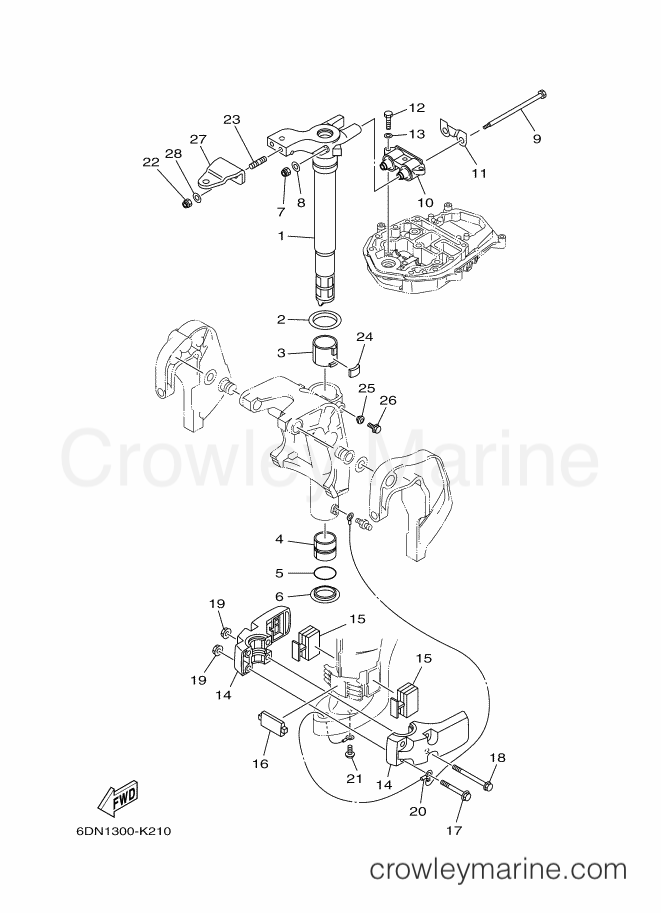 Yamaha Motors F20DETL (6DN1) [020] - BRACKET 2