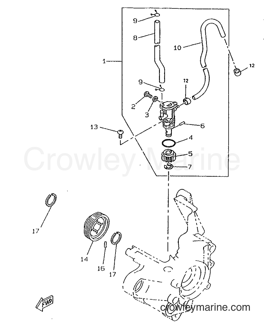 1996 Scooter CW50RS - CW50RS (4VB2) [999] - OIL PUMP