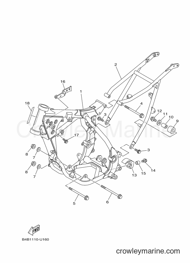 2019 Dirt Bike YZ85 - YZ85 (B4B3) [010] - FRAME