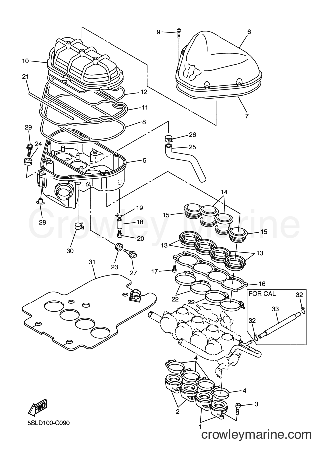 2004 Sport Bike YZF-R6 - YZF-R6 (5SLF) [010] - INTAKE
