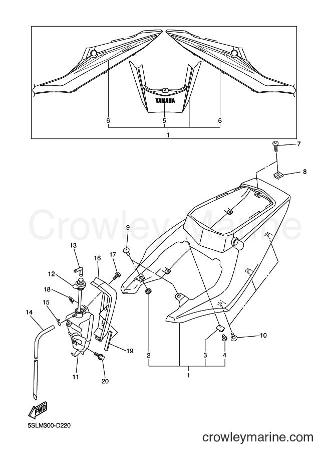 Yamaha Motors YZF-R6 (5SLM) [100] - SIDE COVER