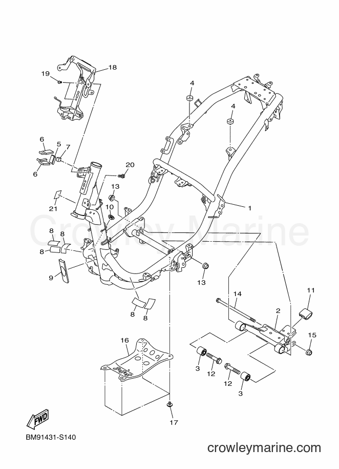 2018 Street Bike LTV125 - LTV125 (BM94) [010] - FRAME