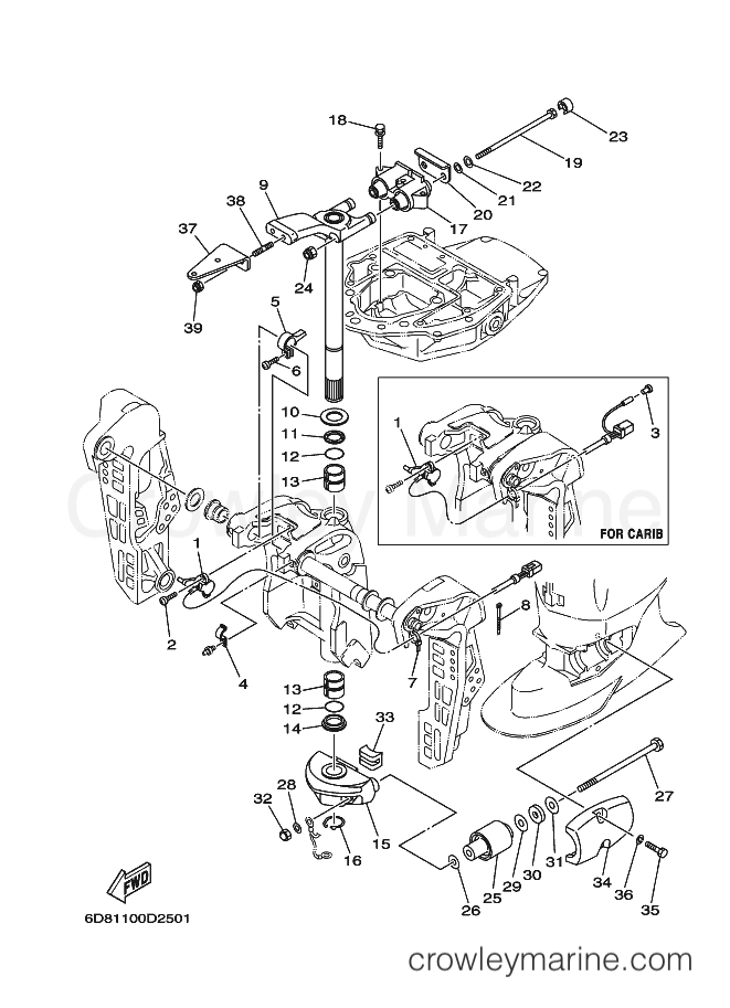 Yamaha Motors F90TRD (6D81) [050] - BRACKET 2