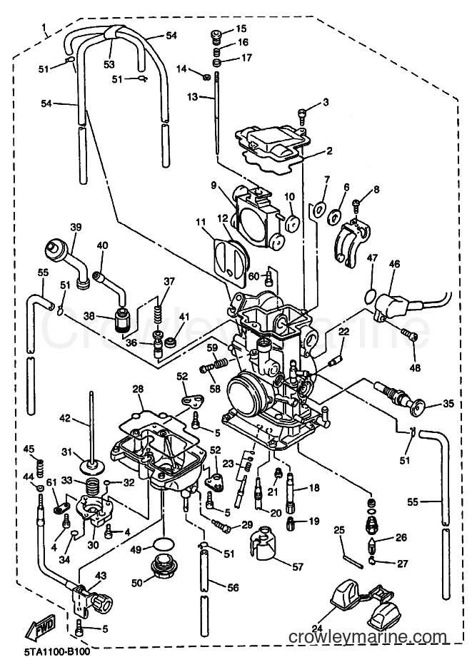 2003 Dirt Bike YZ450F - YZ450F (5TA4) [020] - CARBURETOR