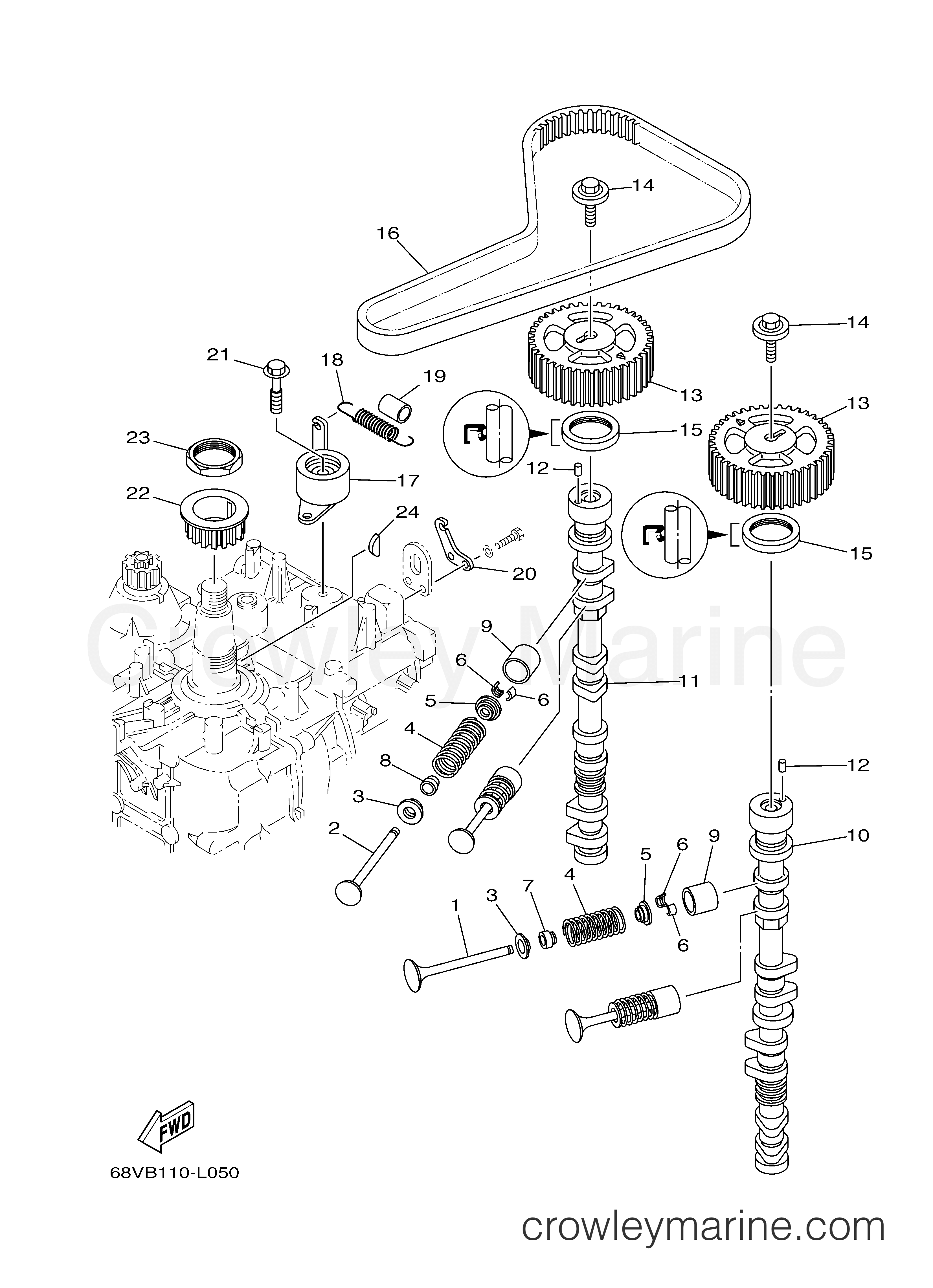 Yamaha Motors F115LA - VALVE