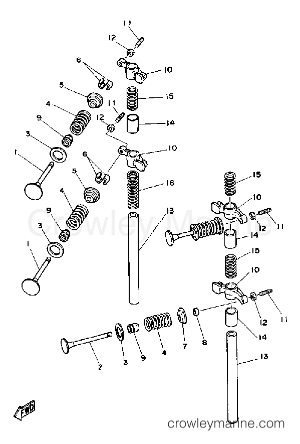 Yamaha Motors FT9.9EXG - VALVE