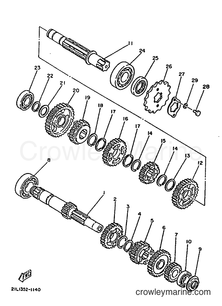 1992 Street Bike SR250 - SR250 (3TH3) [010] - TRANSMISSION