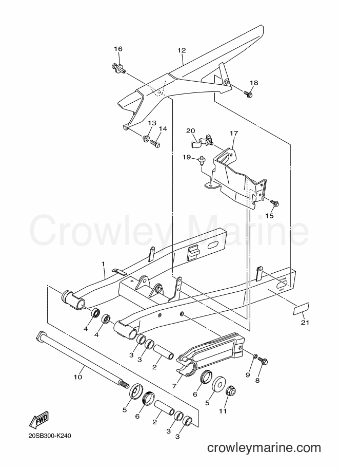 2011 Street Bike XJ6FA - XJ6FA (1DG2) [010] - REAR ARM