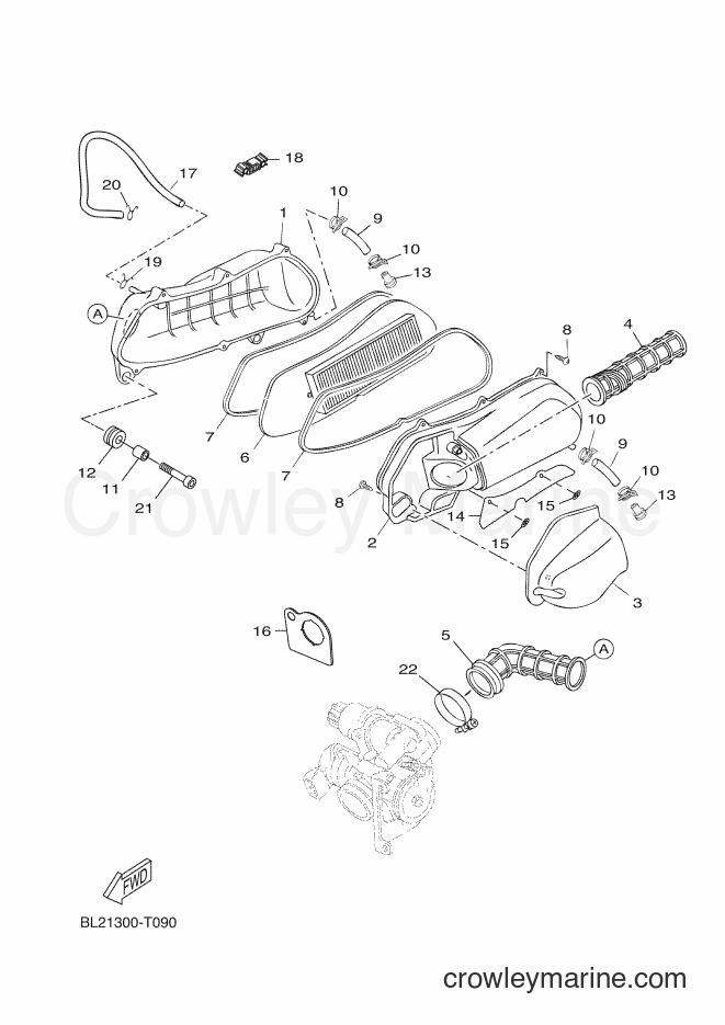Yamaha Motors YP125RA (BL21) [010] - INTAKE 2