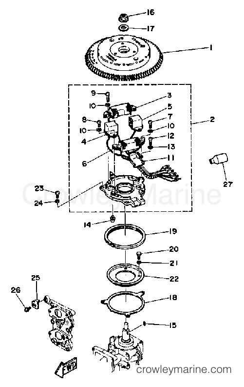 Yamaha Motors 25ESD - MAGNETO