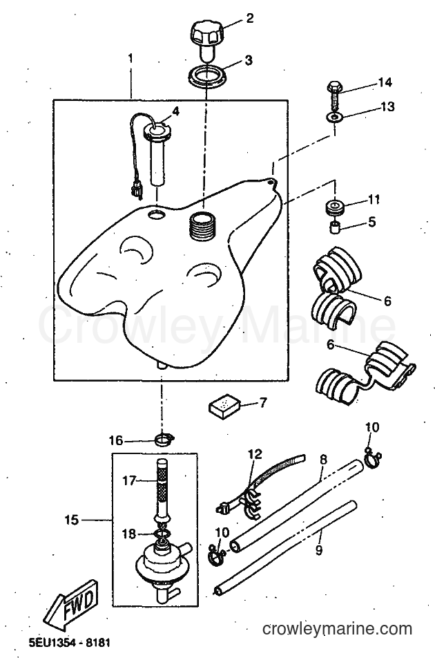 1999 Scooter YH50 - YH50 (5FV1) [020] - FUEL TANK