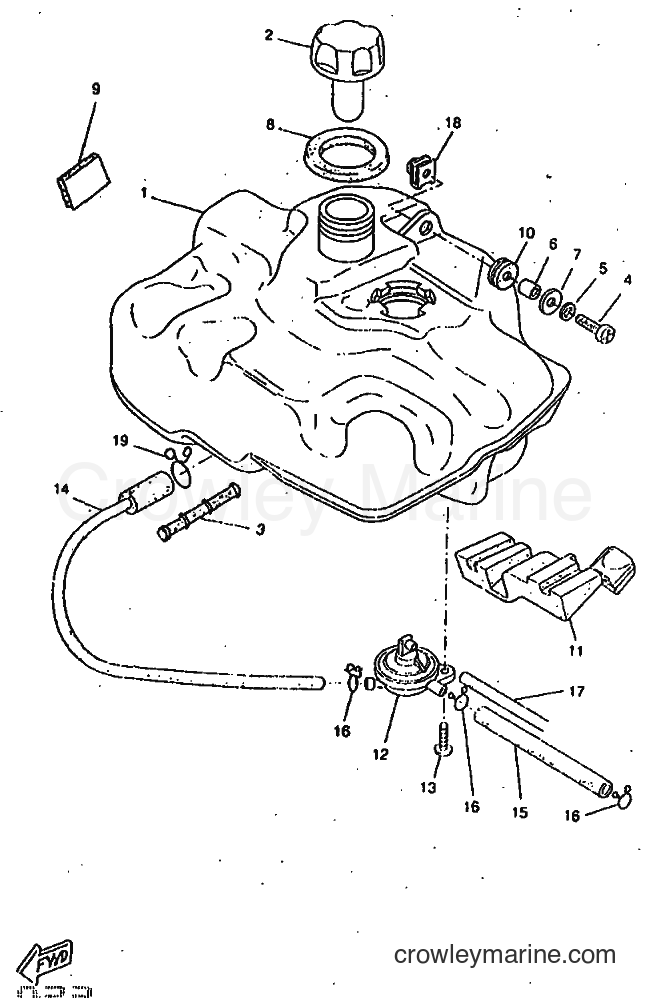 1998 Scooter CW50RSP - CW50RSP (4WL6) [010] - FUEL TANK
