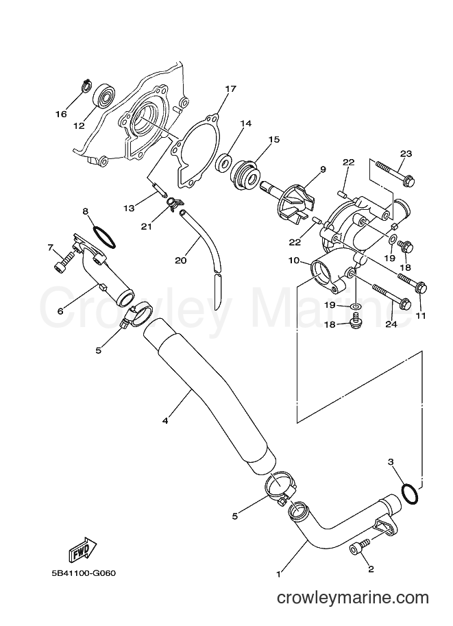 2011 ATV YXR700F - YXR700F (42SR) [010] - WATER PUMP