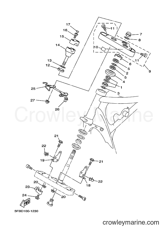 Yamaha Motors XVS650 (4VRE) [040] - STEERING