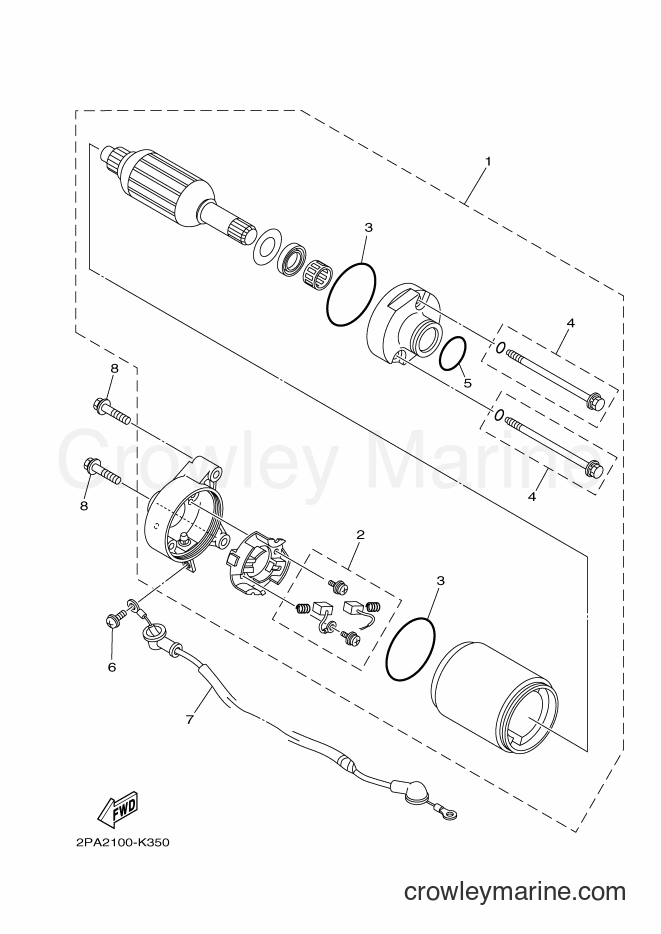 2011 ATV YFM125R - YFM125R (2PA2) [010] - STARTING MOTOR
