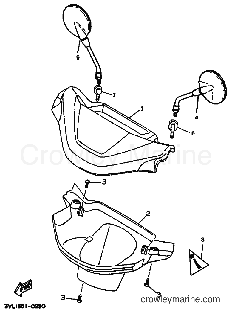 1994 Scooter CW50 - CW50 (3WV5) [999] - COWLING 1