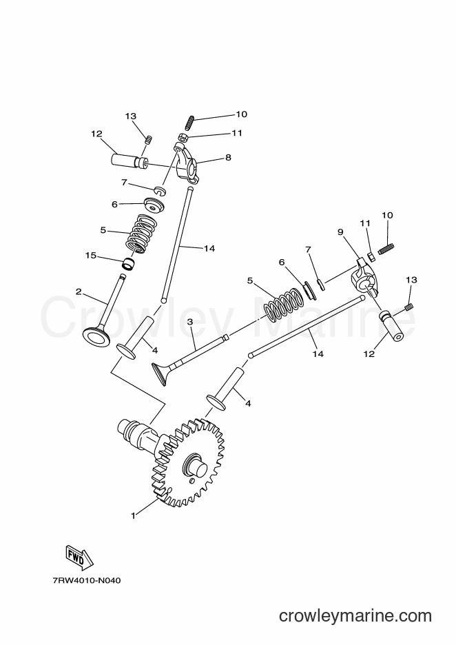 2017 Snowblower YS860 - YS860 (7VY5) [010] - CAMSHAFT & VALVE