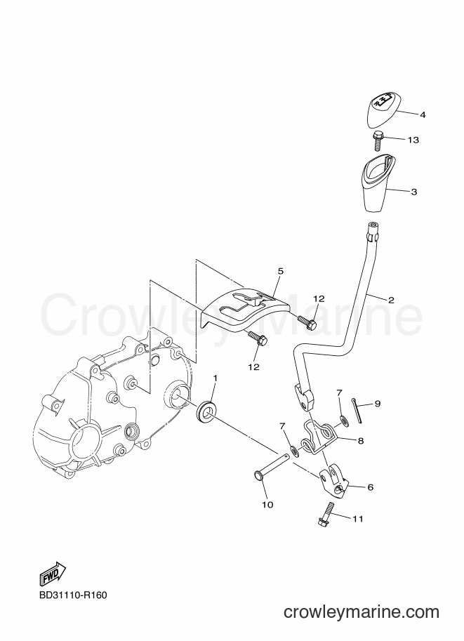 2017 ATV YFM90R - YFM90R (BD35) [010] - SHIFT SHAFT